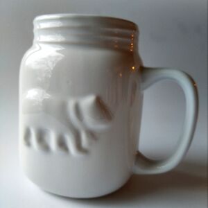 Indigo Polar Bear Mason Mug
